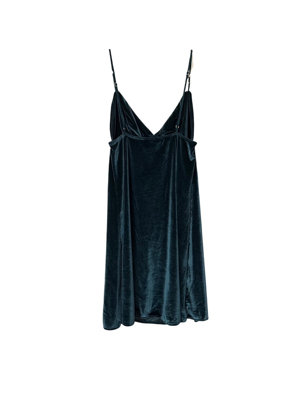 Victoria's Secret Babydoll Velvet Slip Dress Chemise Womens Small Emerald Green - Picture 3 of 8